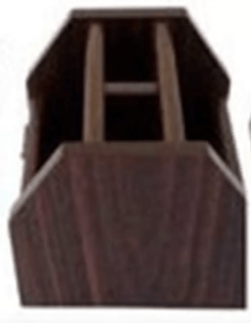 Wooden Multi-Purpose Pen Holder: Keep Your Desk Organized & Tidy compartments wooden rotation pencil stand Wooden Geometric Object - Image 3
